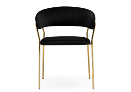 Стул на металлокаркасе Kamelia 1 black / gold фото 2