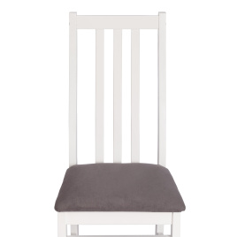 Стул Sweden/Свиден Нью, Многослойный березовый шпон, white/велюр серый, 41х40х99 см фото 5