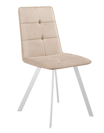 Стул DikLine 280 B03 BEIGE, ножки белые фото 1