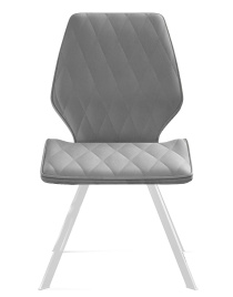 Стул DikLine 242M B22 GREY/ ножки белые фото 3