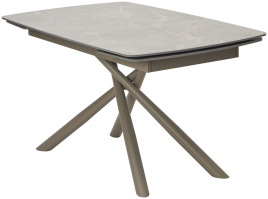 Стол RIVOLI 140 MATT LATTE STONE SOLID CERAMIC / TAUPE, ®DISAUR фото 1
