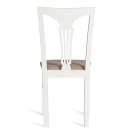 Стул - Гермес/ Hermes дерево гевея, 43х49х94см, Ivory white, ткань серая (TM-164) фото 4