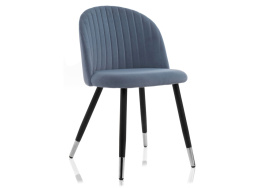 Стул на металлокаркасе Gabi blue / black фото 1