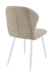 Стул DikLine 239М B03 BEIGE, ножки белые фото 3