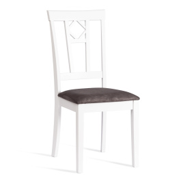 Стул Камилла сиденье мягкое (CAMILLE SOFT) дерево гевея, МДФ, 44х54х95, pure white (402) , ткань, се фото 1