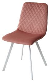 Стул DAIQUIRI BLUVEL-52 PINK / белый каркас, велюр М-City фото 3