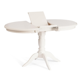 Стол STEFANO бук, мдф, 100+30x80x77см, Ivory white фото 2