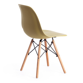 Стул CINDY (EAMES) (mod. 001) / 1 шт. в упаковке дерево бук/металл/сиденье пластик, 51x46x82.5см, ол фото 3