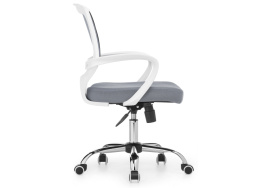 Компьютерное кресло Ergoplus light gray / white фото 3