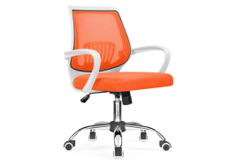 Компьютерное кресло Ergoplus orange  / white фото 1