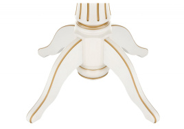 Стол деревянный Павия молочный / золото патина фото 4