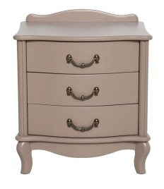 Тумбочка прикроватная "Джульетта" 3 ящ. (Мокко) Вис фото 1