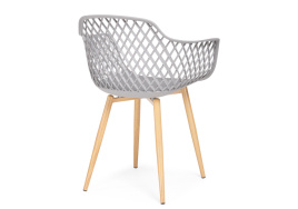 Пластиковый стул Rikon gray / wood фото 4