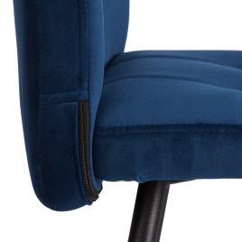 Стул обеденный Medeo LT, велюр, Blue (синий), 45х56х89 см фото 4