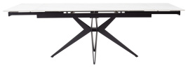 Стол FORIO 160 MATT WHITE MARBLE SOLID CERAMIC / BLACK, ®DISAUR фото 5