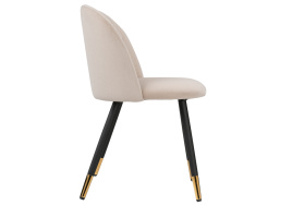 Стул на металлокаркасе Gabi beige / black / gold фото 4