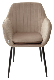 Стул ALABAMA BLUVEL-40 BEIGE, велюр / черный каркас М-City фото 5