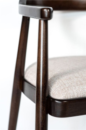 Полукресло венское Mercurius (темный орех орех/ткань Тесла 01) фото 4