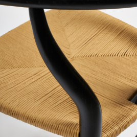 Стул Wishbone/Вишбон (мод.CB2212) дерево вяз, 57х50,5х79,5, черный фото 5