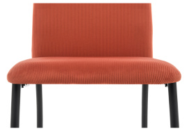 Стул на металлокаркасе Tod red / black фото 4