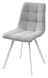 Стул CHILLI SQUARE UF860-02B серо-голубой, ткань/ белый каркас М-City фото 1