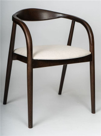 Полукресло венское Diona (темный орех/ткань Тесла 01) фото 1