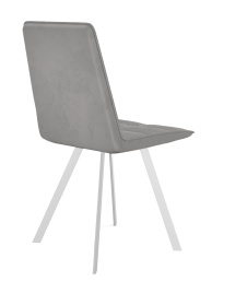 Стул DikLine 280 B22 GREY, ножки белые фото 2