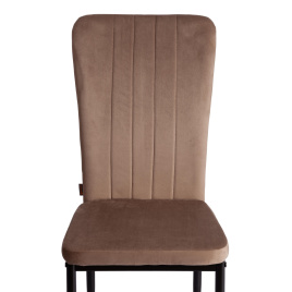 Стул VERTER (mod. BC577-DC) металл, флок, 41 х 52 х 95 см, Beige (бежевый) HLR8 / черный фото 2