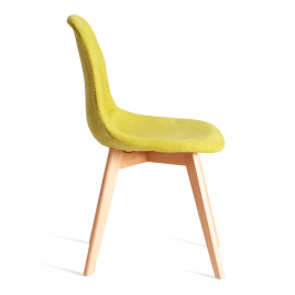 Стул CINDY SOFT (mod. C1021F1-1) фактурный велюр/дерево бук, 55 х 48 х 83 см, Светло-зеленый LY1701- фото 2