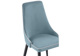 Стул на металлокаркасе Kora 1 light blue / white / black фото 5