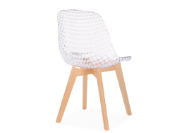 Пластиковый стул Vart clear / wood фото 4
