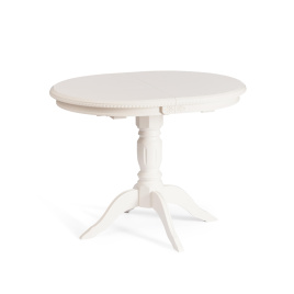 Стол STEFANO бук, мдф, 100+30x80x77см, Ivory white фото 4