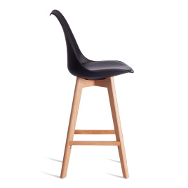 Стул барный TULIP BAR (mod. C1014H-1) / 1 шт. в упаковке пластик/дерево, 42 х 47,5 х 104 см, Black ( фото 3