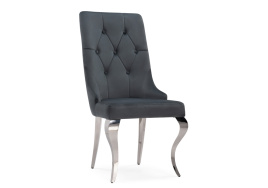 Стул на металлокаркасе Viki dark grey / steel фото 2