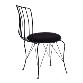 Стул LALITA (mod. 172) металл/ткань,  44 х 51.5 х 85 см, Black (черный) фото 3