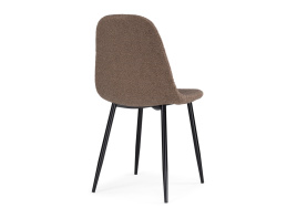 Стул на металлокаркасе Lilu dark brown / black фото 5