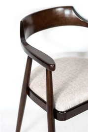 Полукресло венское Mercurius (темный орех орех/ткань Тесла 01) фото 5