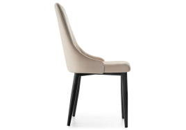 Стул на металлокаркасе Kora beige / black фото 3