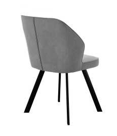 Стул DikLine 232 поворотный B22 GREY, ножки черные фото 3