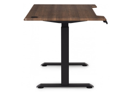 Компьютерный стол Маркос с механизмом подъема 140х80х75 черный / кантри орех фото 5