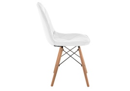Стул деревянный Kvadro 1 white / wood фото 3