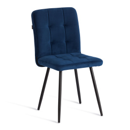 Стул обеденный Medeo LT, велюр, Blue (синий), 45х56х89 см фото 1