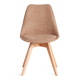 Стул TULIP SOFT (mod. 053V) дерево/пластик/ткань, 49,5 x 54,5 x 84 см, Бежевый (Beige)  LY1701-4  фото 5
