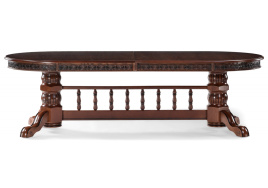 Стол деревянный Кассиль орех / коричневая патина фото 3