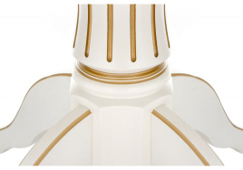 Стол деревянный Павия молочный / золото патина фото 5