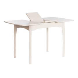 Стол CATERINA бук, мдф, 100+30x70x75, Ivory white фото 2