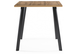 Стол деревянный Тринити Лофт 140x80 дуб крафт золотой / черный матовый фото 3