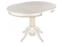 Стол деревянный Павия молочный / золото патина фото 2