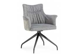 Стул на металлокаркасе Kaser 360 крутящийся grey / black