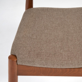 Стул мягкое сидение Bull/Булл каркас бук, сиденье ткань, 54,5х54х75см, коричневый фото 5